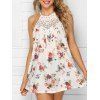 Débardeur Floral en Crochet à Dos Croisé - multicolor A M