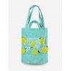 Sac Fourre-tout Transparent Fruit Imprimé en PVC - Vert Jaune 