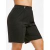 Short Clouté à Coupe Haute de Grande Taille - Noir 2X