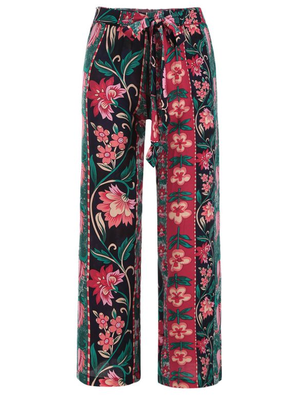 Pantalon taille Floral Tie Exumas - Rouge S