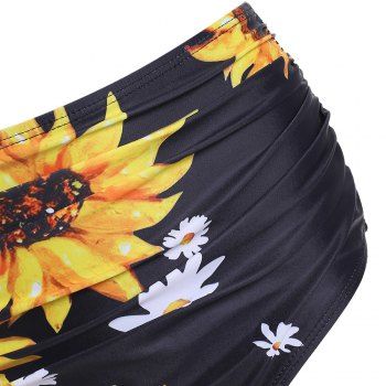 Sunflower Tummy Control Halter Wrap Bikini Swimwear