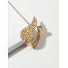 Plein strass aile Bague - Or 