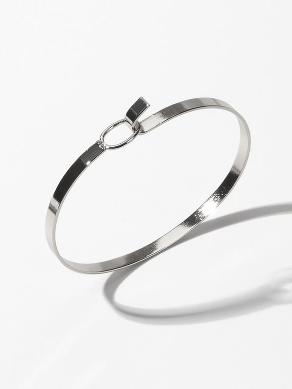 Bracelet Minimaliste en Métal - Argent 