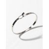 Bracelet Minimaliste en Métal - Argent 