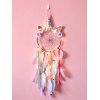 Attrape-Rêve Plumes Fleur et Licorne Décoration de la Maison - multicolor A 