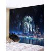 Tapisserie Murale Art Décoration Pendante Montagne Rivière et Planète Imprimés - multicolor W91 X L71 INCH