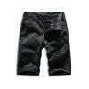 Short Décontracté Boutonné Palmier Imprimé - Gris 32