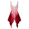 Débardeur Mouchoir Teinté Grande-Taille - Rouge 2X