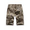 Short Cargo Imprimé avec Multi-Poches - Kaki 34