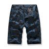 Short Cargo Décontracté Camouflage avec Multi-Poches - Bleu 34