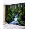 Tapisserie Art Décoration Pendante Forêt Ruisseau et Cascade Imprimés - multicolor W91 X L71 INCH