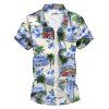 Chemise Boutonnée Voiture Fleurie Palmier - multicolor A M