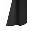 Plain Solid Knot High Low Cami Dress - BLACK L