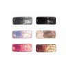 Ensemble de Pince à Cheveux Rectangle à Paillettes 6 Pièces - multicolor 