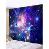 Tapisserie Décorative en Polyester Motif de Ciel Étoilé - multicolor W91 X L71 INCH