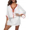 Robe Couverture Panneau au Crochet - Blanc ONE SIZE