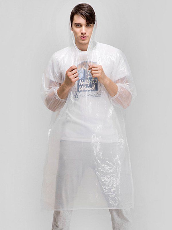 

Outdoor Disposable Raincoat Rainproof Cover, Transparent