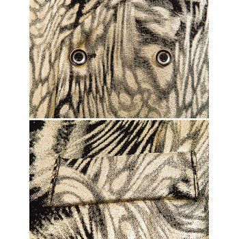 

Gilding Animal Pattern Double Breasted Casual Vest, Gold