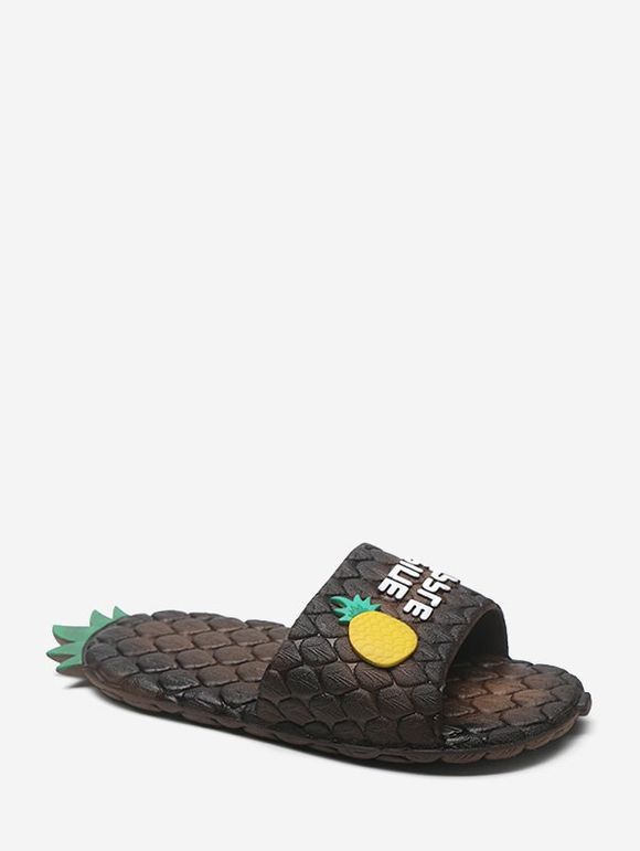 Sandales en Forme d'Ananas Grande Taille - Noir EU 40