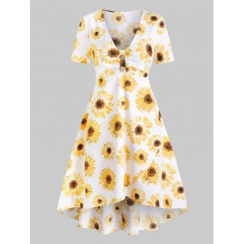 Sunflower Print Dress