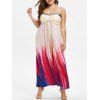 Maxi Robe Teintée Croisée de Grande Taille à Paillettes - multicolor 4X