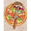 Serviette de Plage Ronde à Motif Pizza - multicolor ONE SIZE