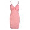 Robe Fourreau Chinée Tordue en Avant - Rose XL