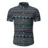 Chemise de Plage Graphique Géométrique - multicolor B M