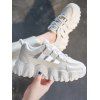 Baskets de Sport Plate-forme Respirantes Zigzag - Blanc Chaud EU 38