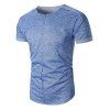 T-shirt Noué à Manches Courtes - Bleu XL