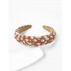 Bandeau Large Eponge Fleur Imprimée - Orange 