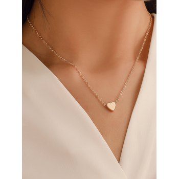 

Heart Collarbone Chain Necklace, Gold