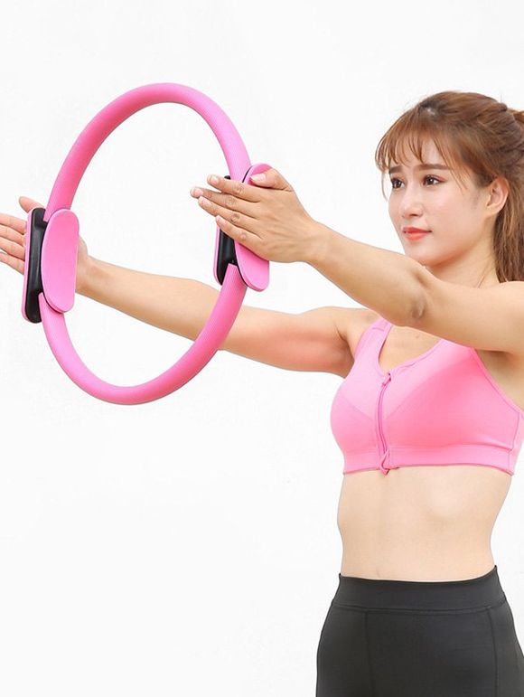 Anneau de Yoga avec Eponge pour Sport - Rose 