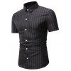 Chemise Décontractée Boutonnée à Rayure - Taupe L