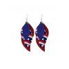 Boucles d'Oreilles Drapeau de Campagne en Forme de Feuille - multicolor A 
