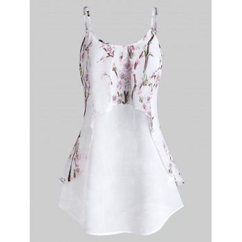 Image of Floral Print Chiffon Cami Top