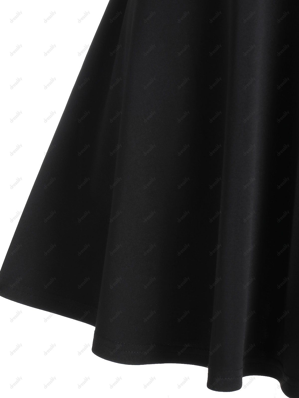 Robe Demi-Zip à Carreaux Imprimé sans Manches - Noir 3XL