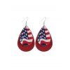 Boucles d'Oreilles Motif de Drapeau et Goutte d'Eau - multicolor C 