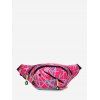Sac Banane Décontracté Imprimé Coloré en Nylon - Rose Rosé 
