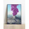 Affiche Murale Volcan Imprimé Décoration de la Maison - Fleur Violet 30*40CM
