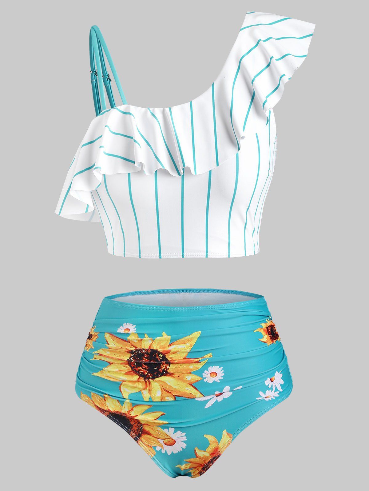 sunflower print swimsuit