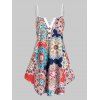 Haut Tribal Imprimé à Bretelle Grande Taille - multicolor 1X