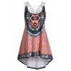 Débardeur Irrégulier Tribal Imprimé Grande Taille - multicolor 5X