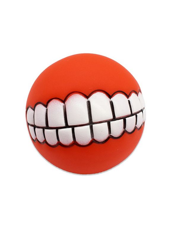 Jouet Interactif en PVC Amusant pour Chien - Rouge 