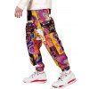 Pantalon de Jogging à Imprimé Fleur Cachemire à Cordon - multicolor B L