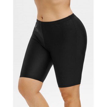 

Solid Plus Size Swim Bottom, Black