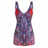 Débardeur Tribal Imprimé à Col V - multicolor A 3XL
