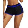 Short de Plage avec Bordure Contrastée à Cordon - Bleu Marine 2XL