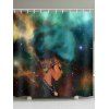 Rideau de Douche Imperméable Galaxie et Fille Africaine Imprimés - multicolor W71 X L71 INCH