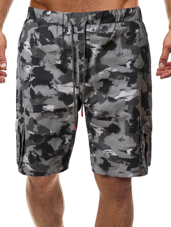 Short Camouflage à Cordon avec Poches - ACU Camouflage XL